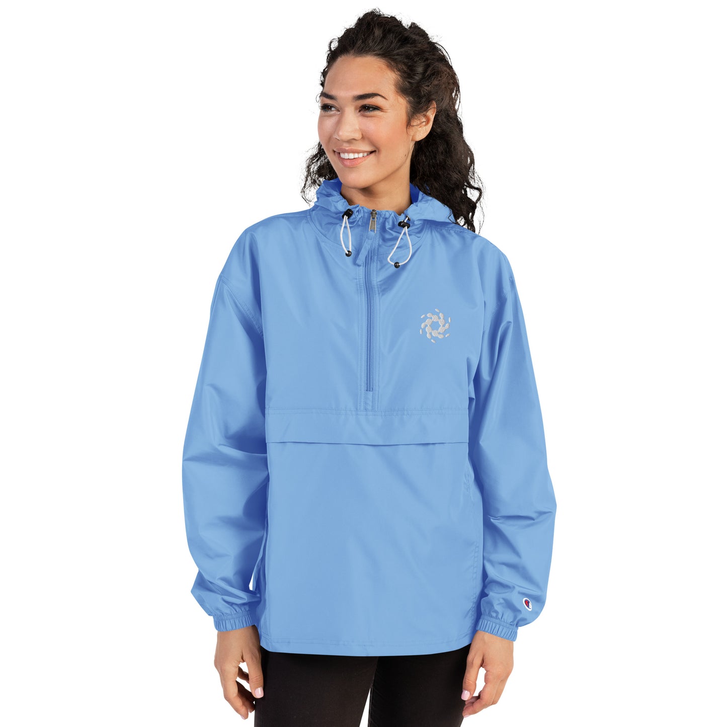 Embroidered Packable Jacket