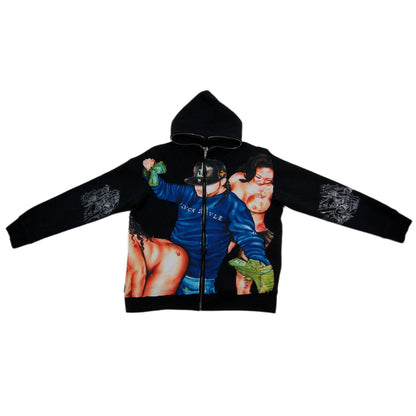 RIP Yams- Zip Up Hoodie