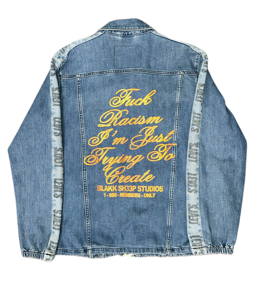 Fuck Racism Denim Jacket