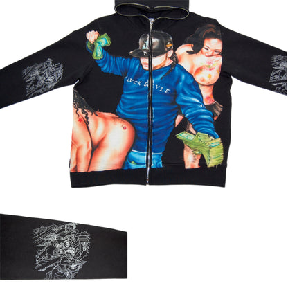 RIP Yams- Zip Up Hoodie