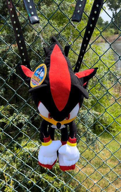 Shadow Bust Down Plush Backpack