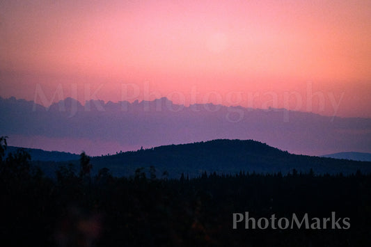 Twilight Over Silent Peaks, 2025 - Print