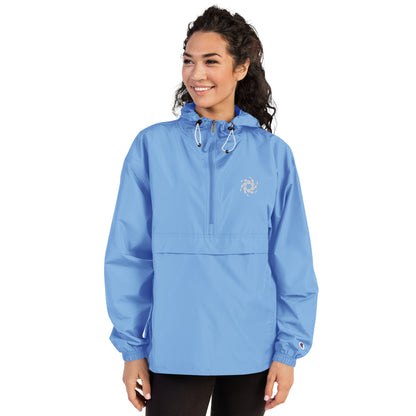 Embroidered Packable Jacket