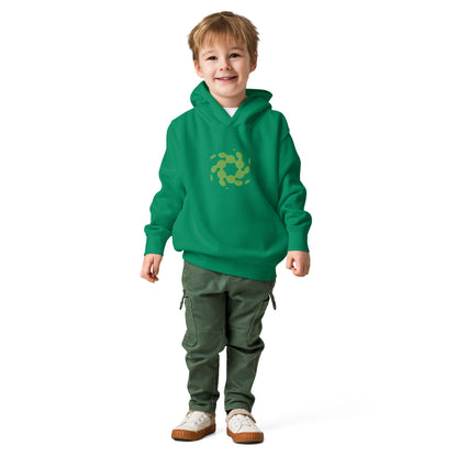 Youth Green Embroidered Hoodie