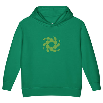 Youth Green Embroidered Hoodie