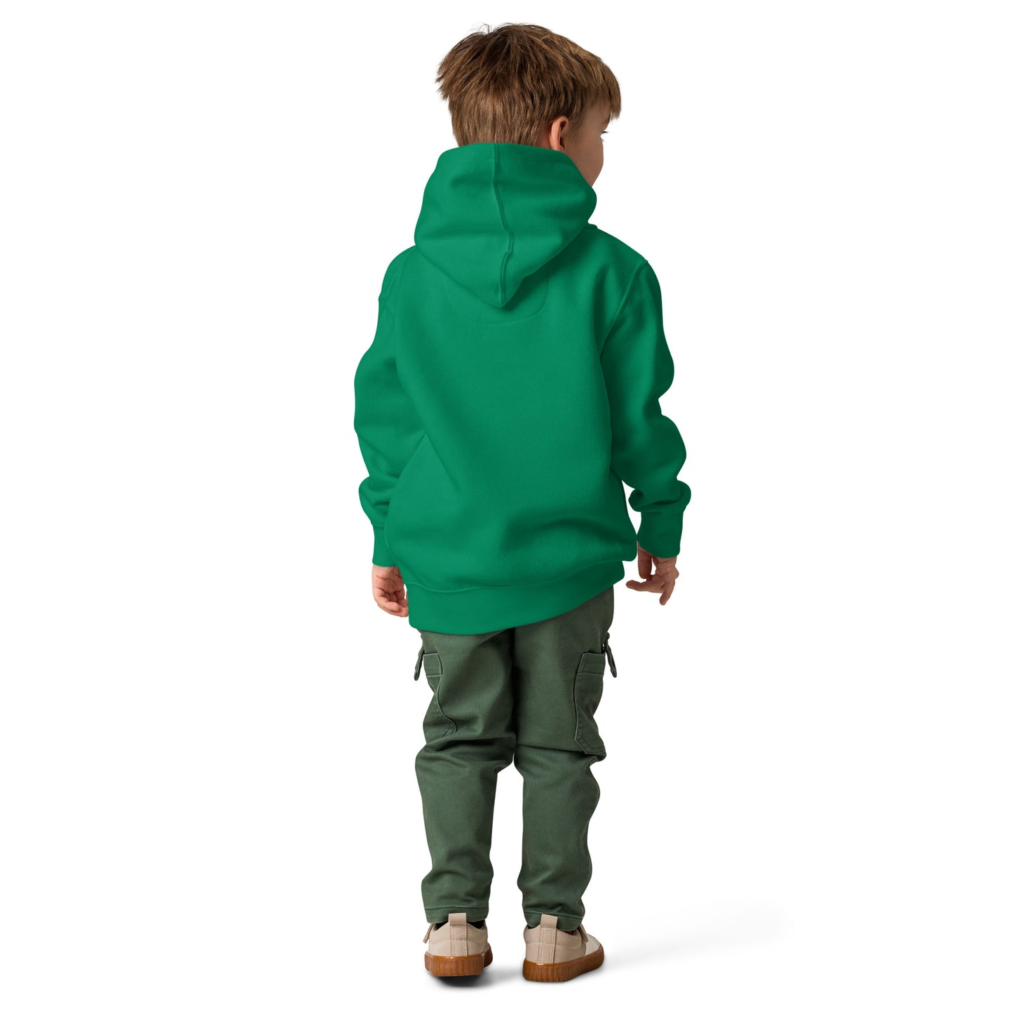 Youth Green Embroidered Hoodie