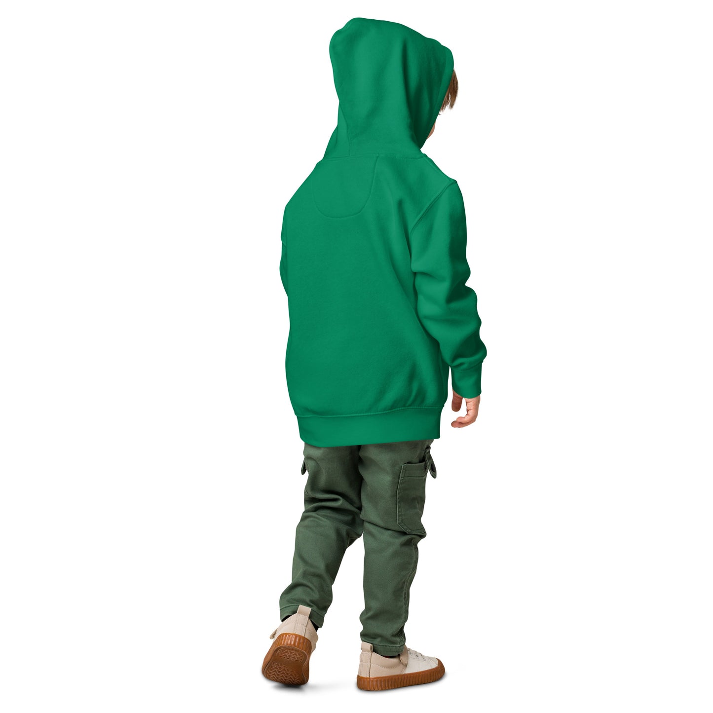 Youth Green Embroidered Hoodie